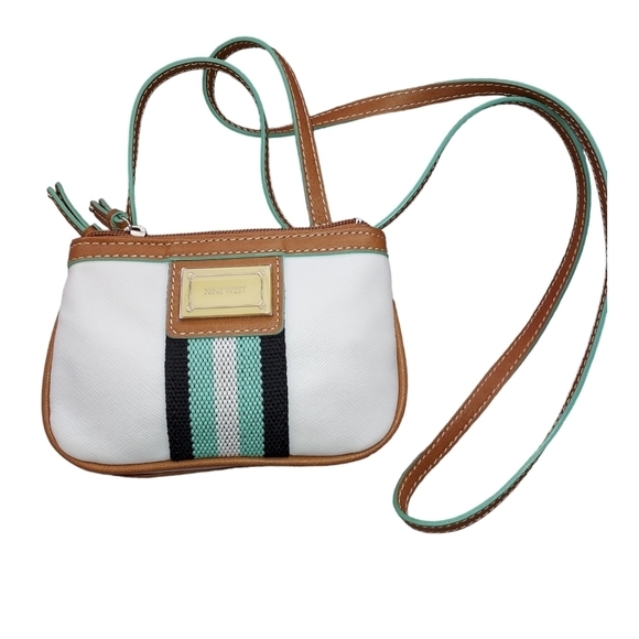 Nine west mini white crossbody - Picture 1 of 8
